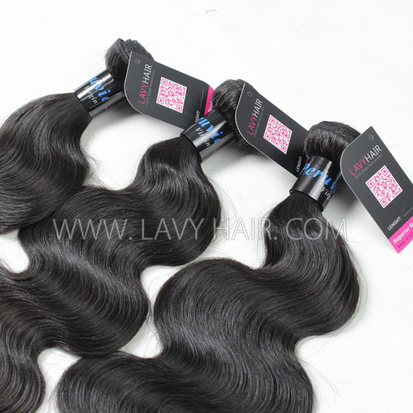 Superior Grade mix 3 bundles with lace closure Peruvian Body Wave Virgin Human hair extensions