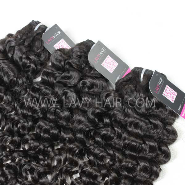 Superior Grade 1 bundle Peruvian Italian curly Virgin Human hair extensions