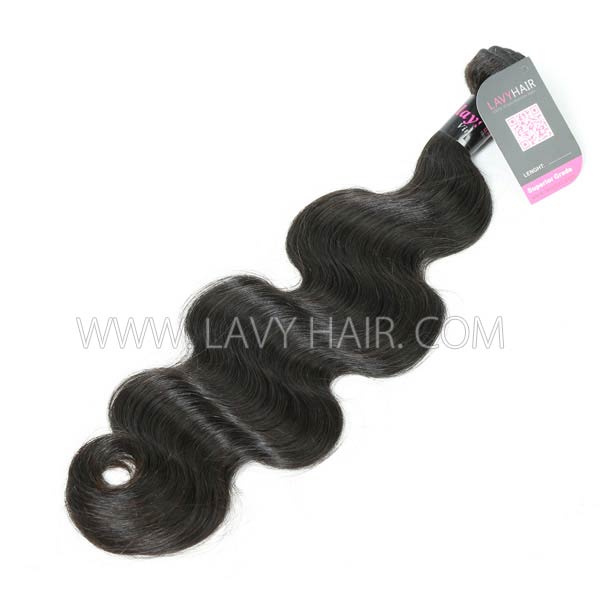 Superior Grade mix 4 bundles with lace closure Malaysian Body wave Virgin Human hair extensions