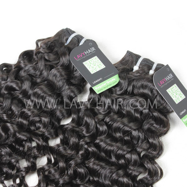 Regular Grade mix 3 or 4 bundles European Italian Curly Virgin Human Hair Extensions