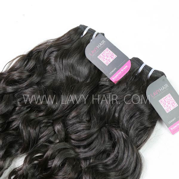 Superior Grade mix 3 bundles with lace closure European natural wave Virgin Human hair extensions