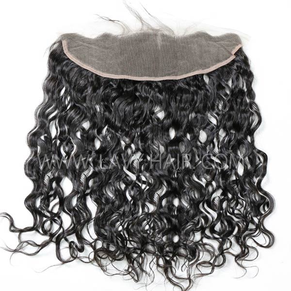 Regular Grade mix 3 bundles with 13*4 lace frontal closure European Natural Wave Virgin Human hair extensions