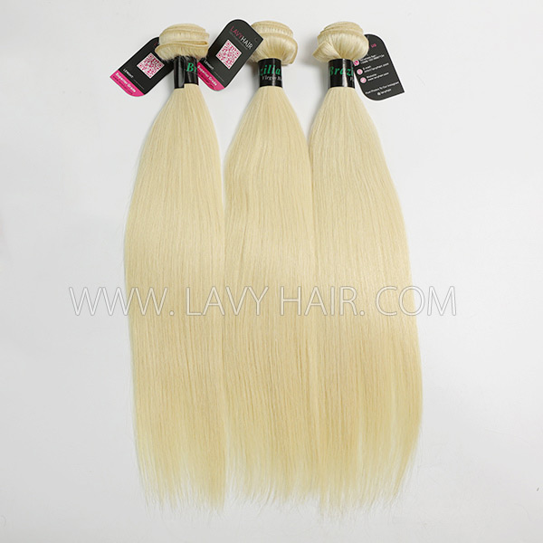 #613 Superior Grade 1 bundle Brazilian Straight Virgin Human hair extensions