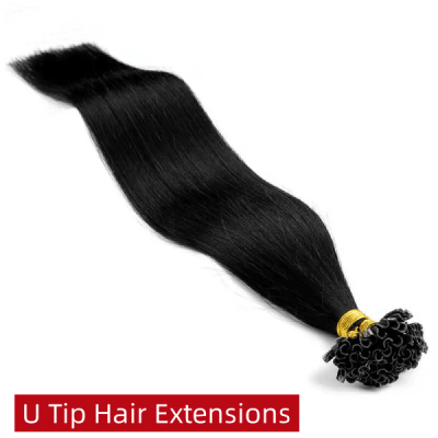 U Tip (Nail Tip) Raw Hair Pre Bonded Hair Extensions 100 grams/1 pack #1B #27 #613 #2 #4 #6 #8 Color
