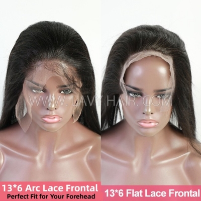 (Mimic forehead contour) Superior Grade 13*6 Arc HD Lace Invisible Melted Lace More Fit to Forehead 100% Human Hair
