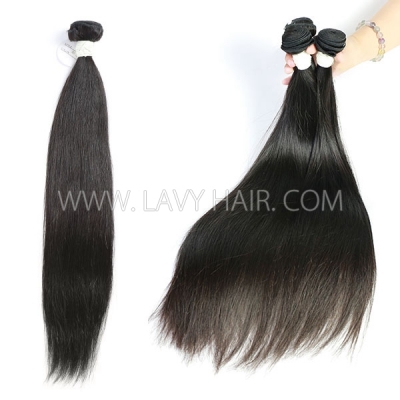 (Less Stock 12-40") Lavyhair 14A Top Grade White Band 100% Purest Brazilian Raw Hair Young Donor Less Short Hair Sleek Glossy Unprocessed