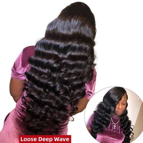 (All Texture Link)300% Density Bundles With 4*4 5*5 Closure Sewing Wigs Human Hair Wear Go 100% Glueless