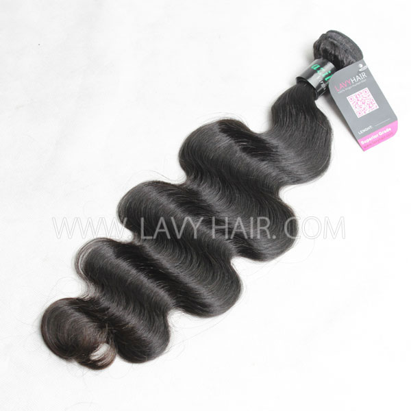 12-40 inch Superior Grade 1 bundle body wave Virgin Human hair extensions Brazilian Peruvian Malaysian Indian European Cambodian Burmese Mongolian