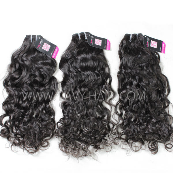Superior Grade 3/4 bundles with 4*4 lace closure natural wave Virgin hair Brazilian Peruvian Malaysian Indian European Cambodian Burmese Mongolian