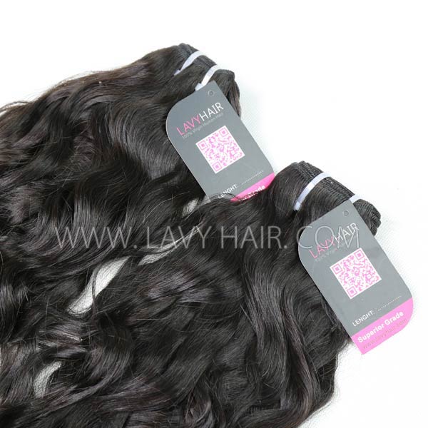 Superior Grade mix 3 or 4 bundles Mongolian Natural Wave Virgin Human Hair Extensions