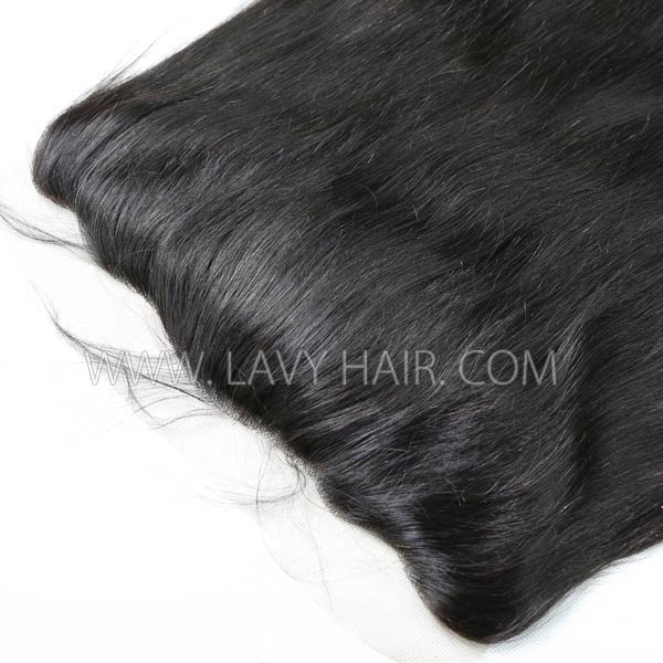 Silk Base Frontal (13*4) Straight Hair Human medium brown