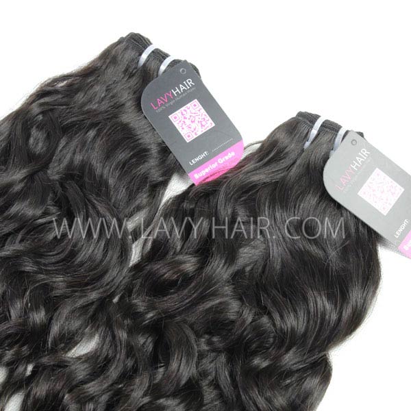 Superior Grade mix 4 bundles with lace closure Cambodian natural wave Virgin Human hair extensions
