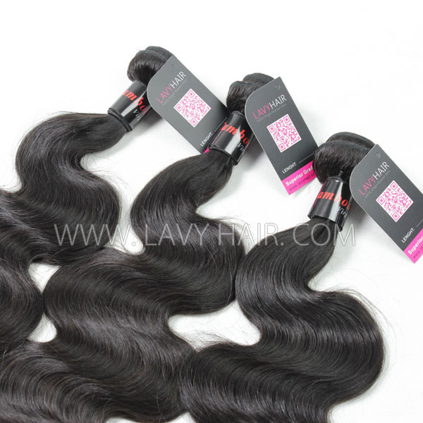 Superior Grade mix 4 bundles with lace closure Cambodian Body Wave Virgin Human hair extensions