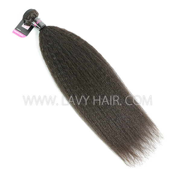 Superior Grade mix 3 or 4 bundles Malaysian Kinky Straight Virgin Human hair extensions