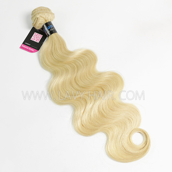 #613 Superior Grade mix 3 bundles with lace closure Peruvian Body wave Virgin Human hair extensions