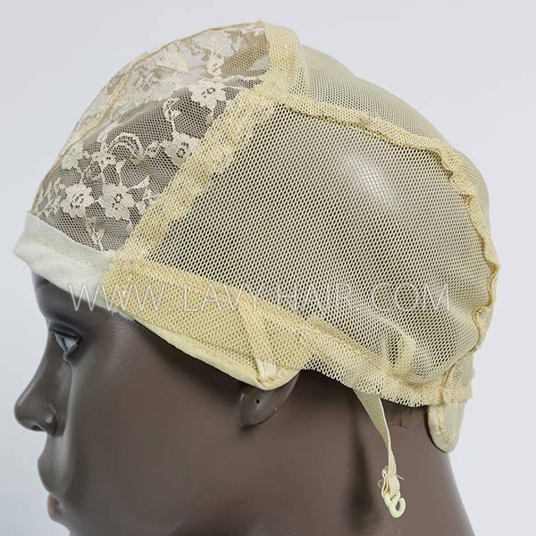 M size wig caps come with adjustable straps, blonde color