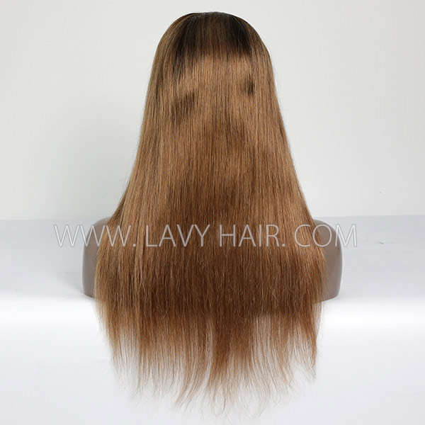 Glueless Wig 1B/30 Ombre Color 13*4 Full Lace Frontal Wigs Human Hair 3-4 days Customize