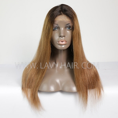 1B/30 Ombre Color Lace Frontal Wigs Human Hair Customize 4-7 days