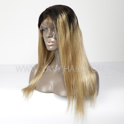 1B/27 Ombre Color Preplucked Lace Frontal wig Human Hair 150% Density Customize 4-7 days