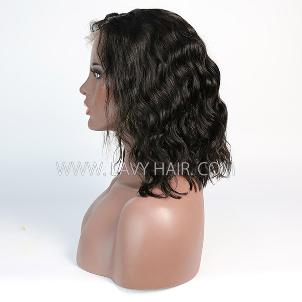 Lace Frontal Bob Wig 150% Density Natural Wave Human Hair