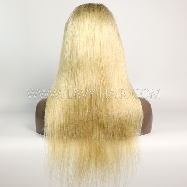 Color 1B/613 Blonde Lace Front Wigs 130% Density Straight Hair Human Hair