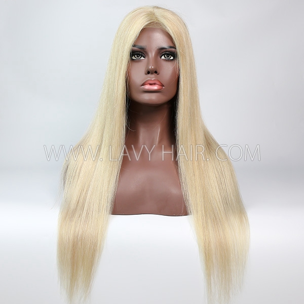 Color P18/613 Lace Closure 4*4 With Bundles Sewing Wigs Straight Human hair
