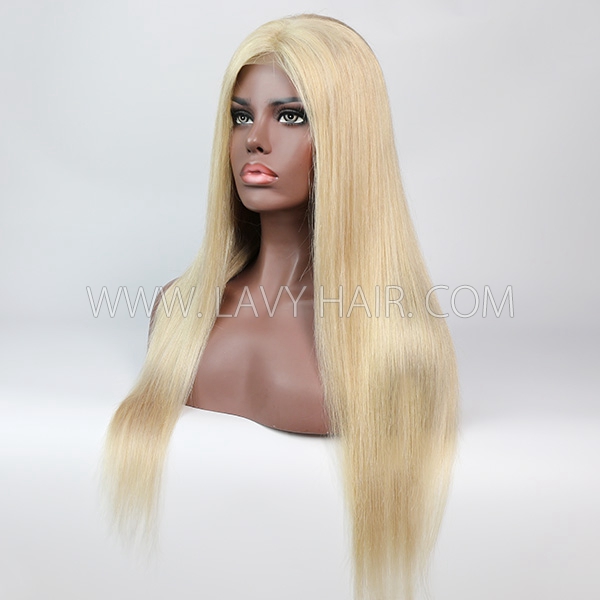 Color P18/613 Lace Closure 4*4 With Bundles Sewing Wigs Straight Human hair