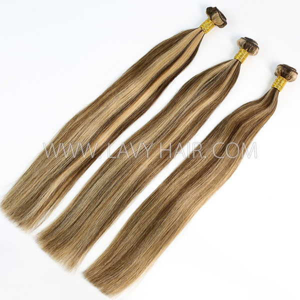 Color p4/27 Straight Hair Human Virgin Hair 1 Bundle