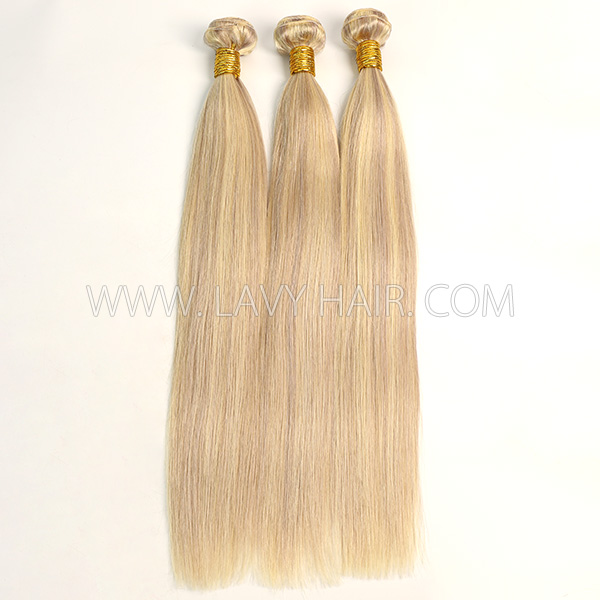 Color p18/613 Straight Hair Human Virgin Hair 1 Bundle