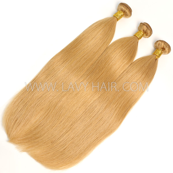 Color 27 Straight Hair Human Virgin Hair 1 Bundle