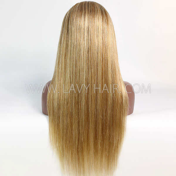 Color P8/613 Lace Closure 4*4 With Bundles Sewing Wigs Straight Human hair