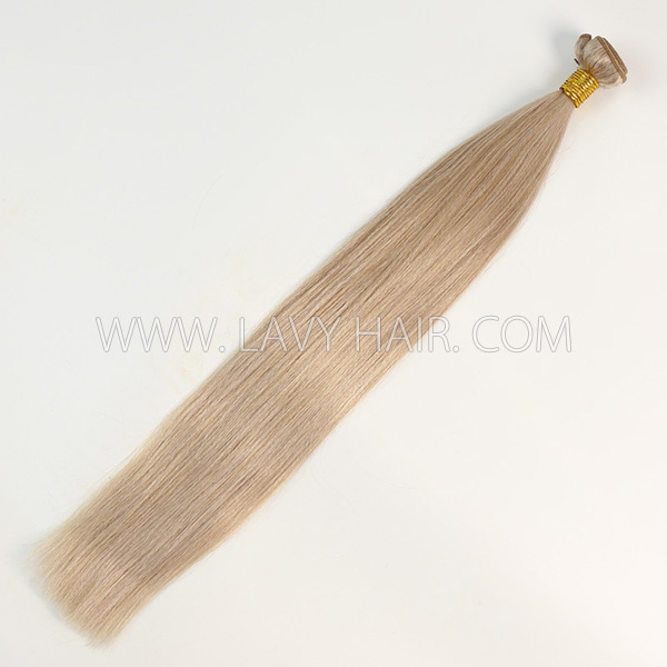 Color 18 Straight Hair Human Virgin Hair 2/3 Bundles With Lace Closure 4*4