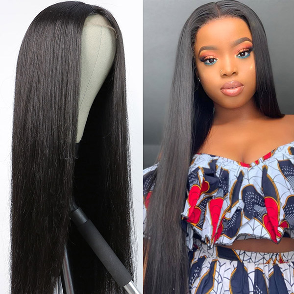 250% Density (457 Grams ) Lace Closure With Bundles Sewing Wigs Long Straight Human hair