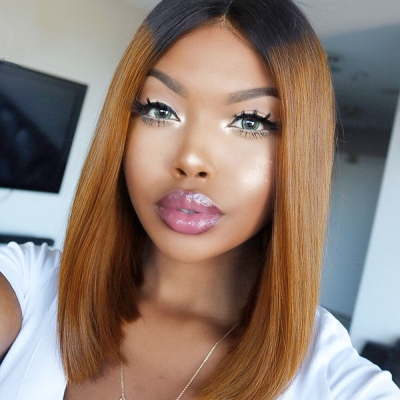 Different Color Choice Lace Frontal Bob Wig 150% Density Straight Hair Human Hair