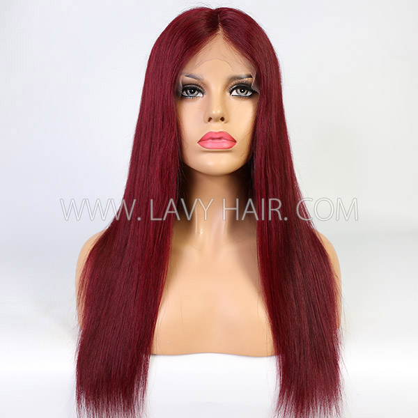 Black Girl Cute Wig Ruby Red Color 7 Workdays Waiting 180lfw-22A14