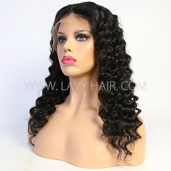 1B Natural Color Lace Wig Aesthetic Wavy Customize Only 7 Days 180lfw-17A13