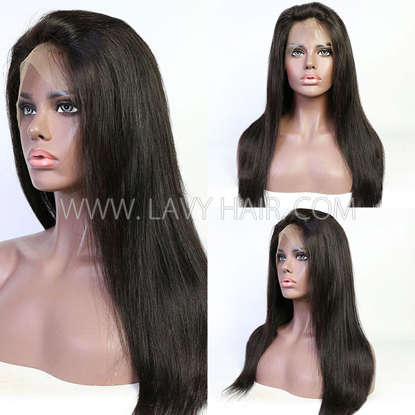 (New Update) Side Part 150% Density 4*4 & 5*5 Lace Closure Wig Natural Hairline 100% Human Hair Sewing Wigs With Elastic Band HMW-ST