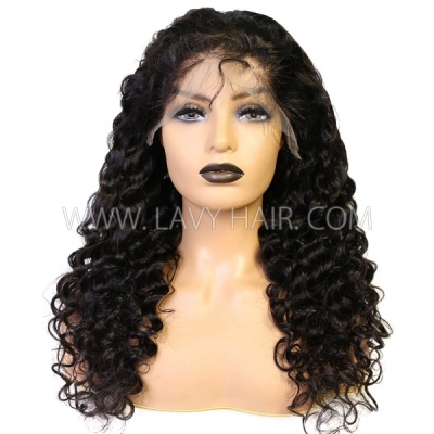 130% Density Full Lace Wigs Loose Wave Human Hair Swiss Lace Brown Lace