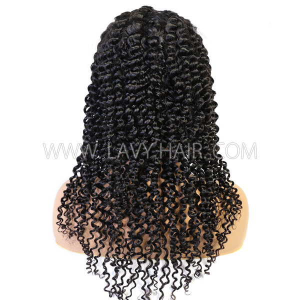 (New Update)12-30 inches Deep Curly U part /V Part Wigs 150%&200% Density 100% Human Hair Half Wig