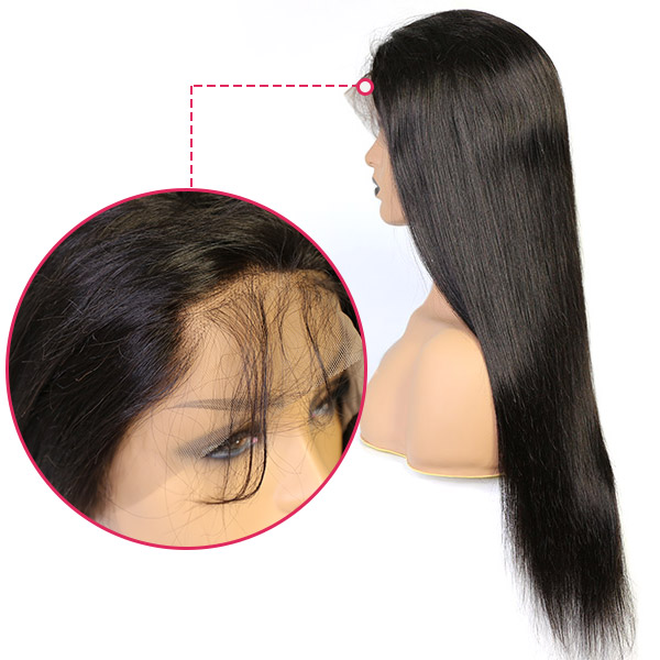 130% Density HD Lace & Transparent Lace 360 Lace Front Wigs Ponytail Wig Straight Hair Human Virgin Hair
