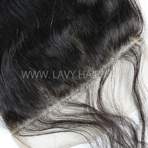 Superior Grade 4C Curly Hairline Lace closure 5*5" Loose wave Human hair medium brown Swiss lace