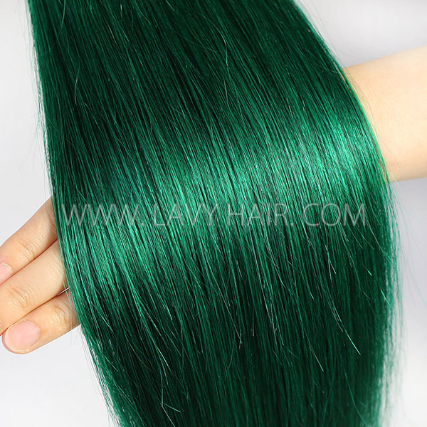 Ombre 1B/Emerald Color Superior Grade 1 bundle Straight Hair Extensions Brazilian Peruvian Malaysian Indian European Cambodian Burmese Mongolian