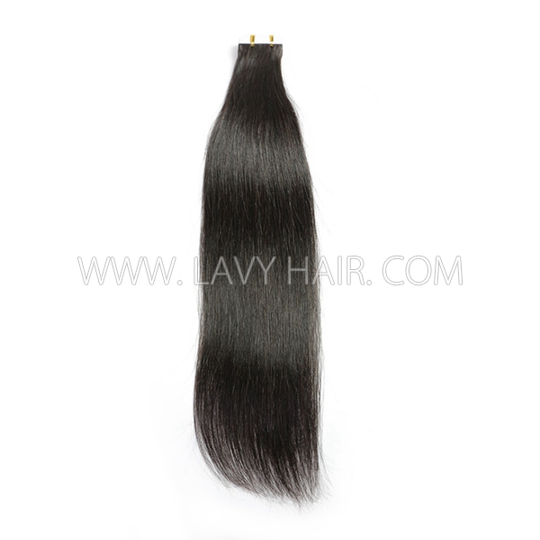 Tape In Hair Extensions Human Virgin Hair （20 pcs 50 grams 1 Pack ）With Free Replaceable Tape Glue