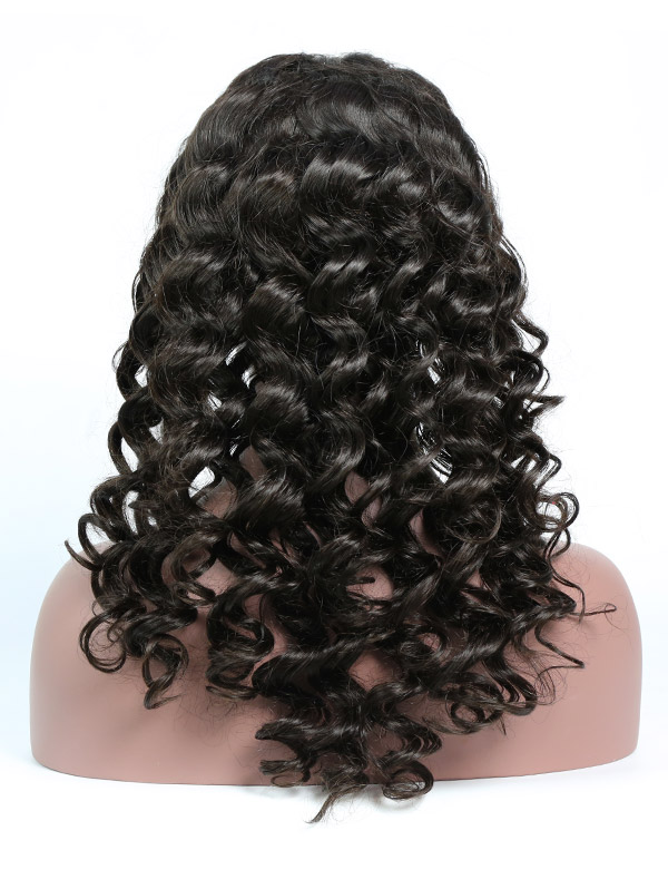 Silk Top Lace Frontal Wigs 130% Density Loose wave Human Virgin Hair