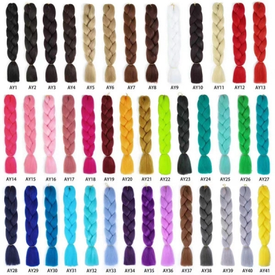 Kanekalon Synthetic Braiding Hair 26 inch Straight Hair Crochet Bundles 130grams-140grams / 1 Bundle