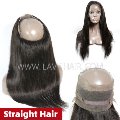 #1B Color 360 Lace Frontal All Texture Link Human hair Swiss lace