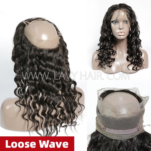#1B Color 360 Lace Frontal All Texture Link Human hair Swiss lace