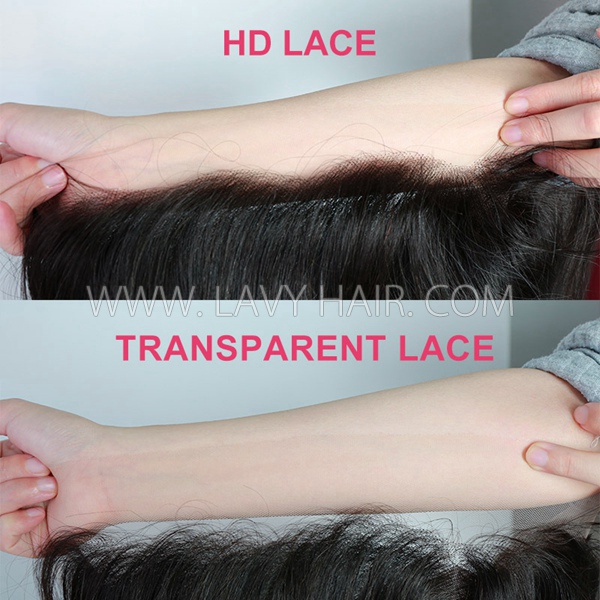 (Update) Undetectable HD Lace 13*4 Full Lace Frontal Wig 150% 200% Density 100% Human Hair ST/Wavy/Curly Texture