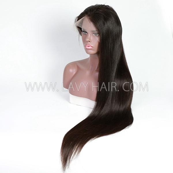 130% Density Full Lace Wigs Straight Hair Human Hair Swiss Brown Lace