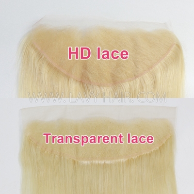 HD Lace #613 Ear to ear 13x4 & 13x6 Lace Frontal Straight Body Wave Human hair